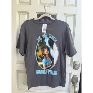 Shania Twain Any Man of Mine Graphic T-Shirt Charcoal Gray Size XS